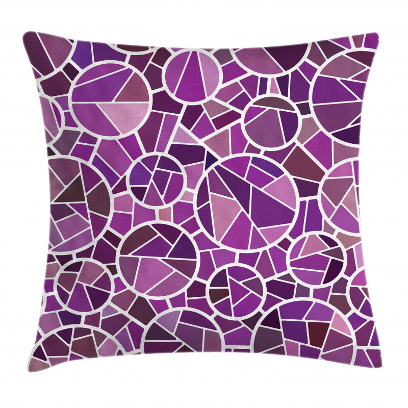 Purple Color Palette Motif Pillow Cover