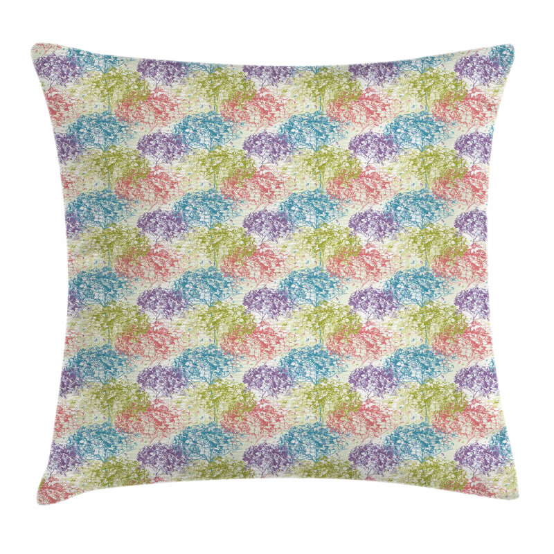 Colorful Petals Bloom Art Pillow Cover