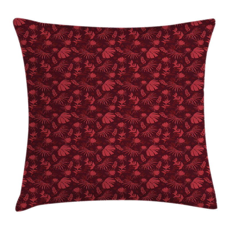 Warm Polka Dotted Flowers Pillow Cover