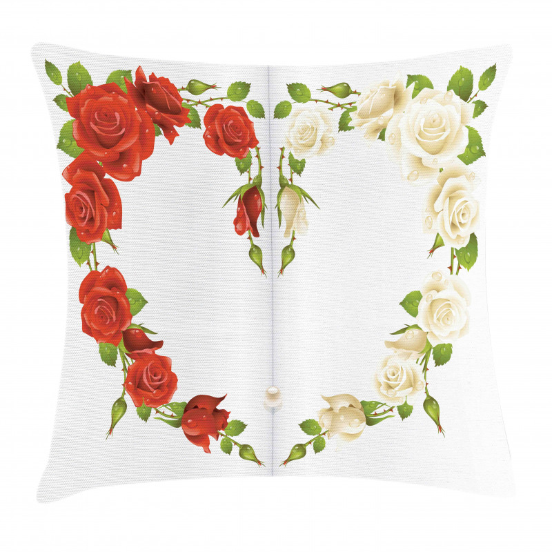 Heart Bouquet Romantic Pillow Cover