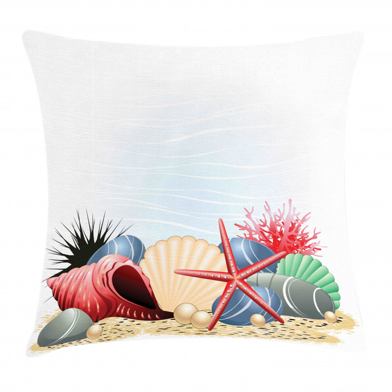 Summertime Seaside Pearl Pillow Cover