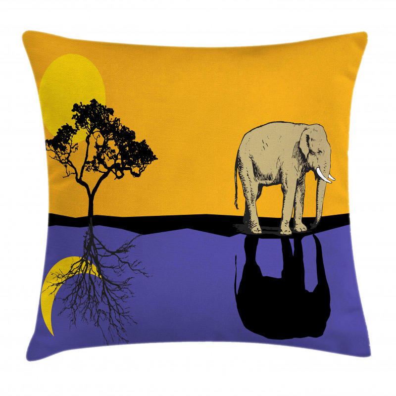 Reflection Animal Pillow Cover
