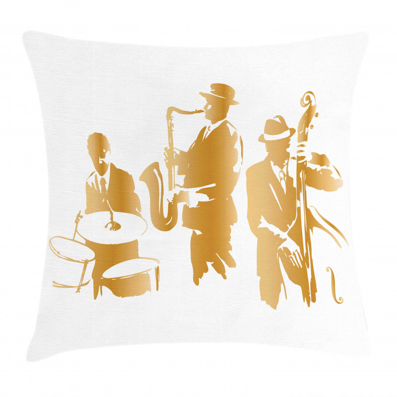 Jazz Band Blues Music Pillow Cover