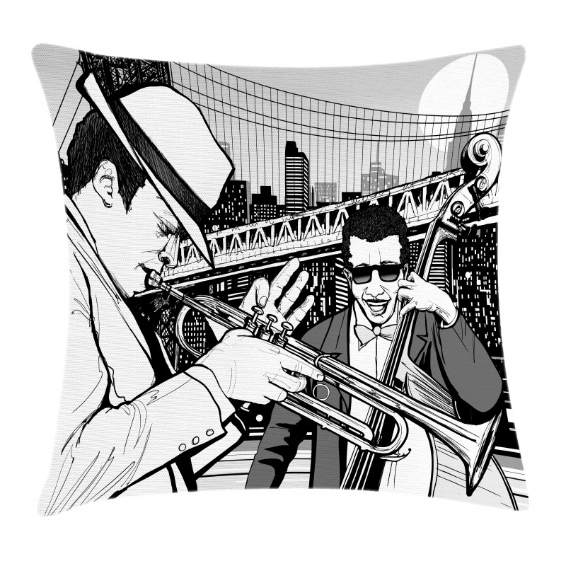 Jazz Band in New York Pillow Cover