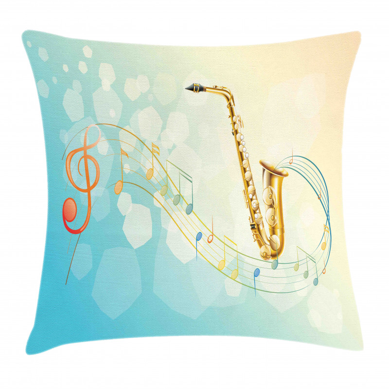 Musical Notes Vibes Pillow Cover
