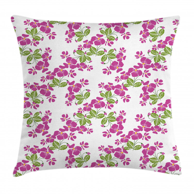 Spring Romance Flowers Bloom Pillow Cover