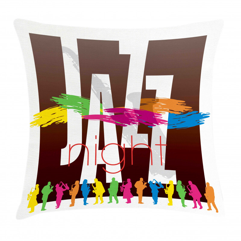 Jazz Performers Retro Pillow Cover