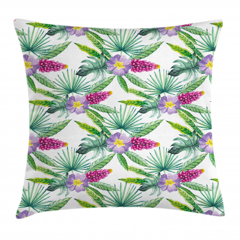 Refresh Tropical Flowers Pillow Cover