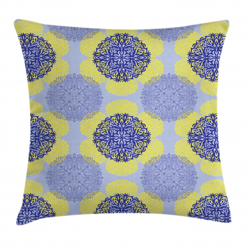 Asian Style Art Symbols Pillow Cover