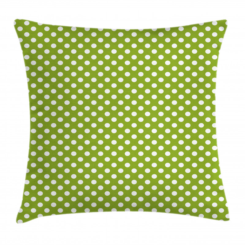 Polka Dots in Retro Style Pillow Cover