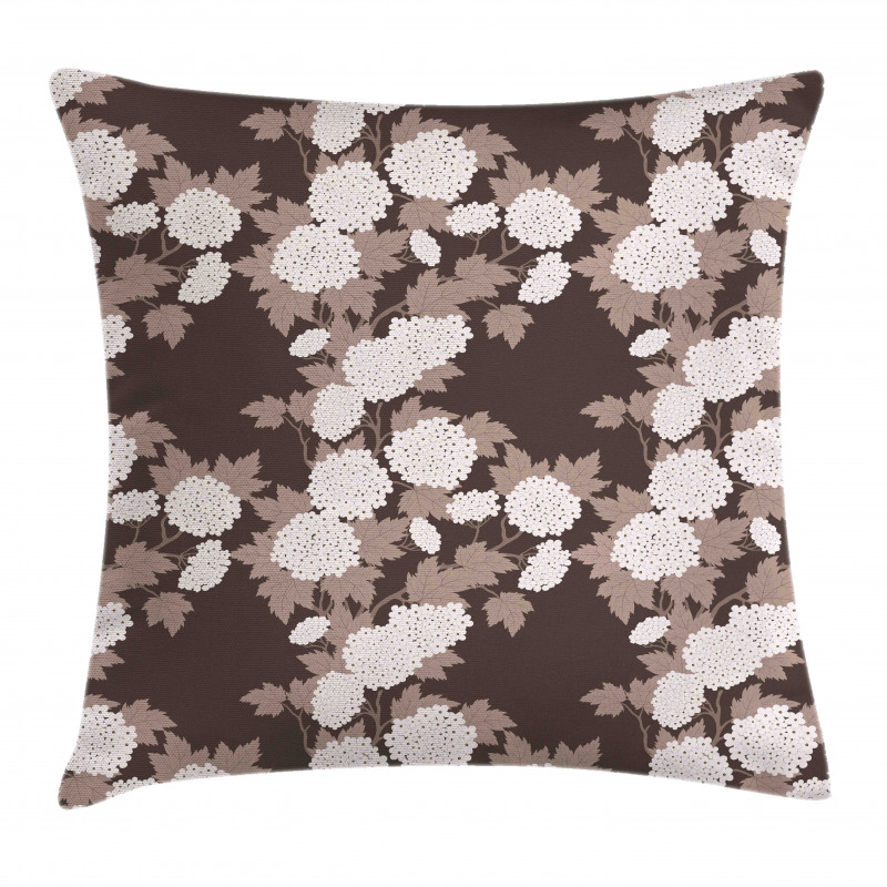 Top View Abstract Blossoms Pillow Cover