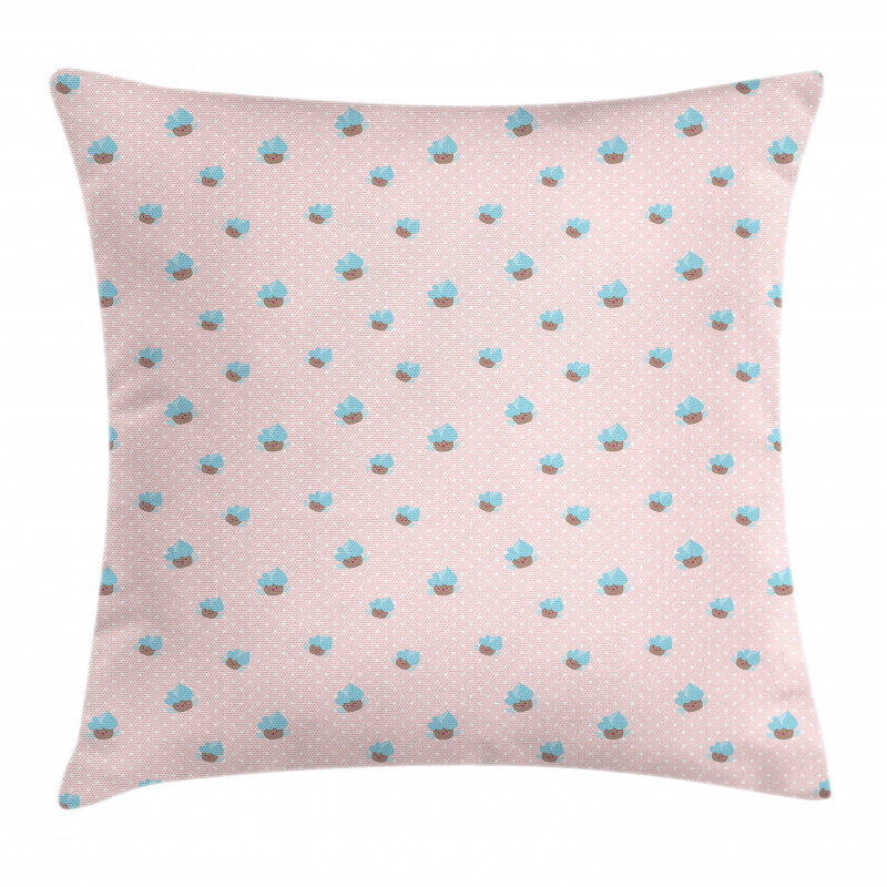 Cupcakes and Polka Dots Pillow Cover