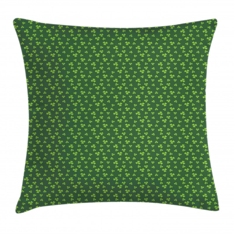 Mini Shamrock Leaves Pattern Pillow Cover