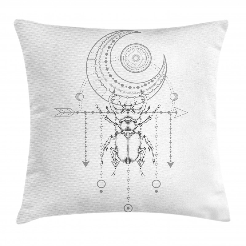 Beetle Art Pillow Cover