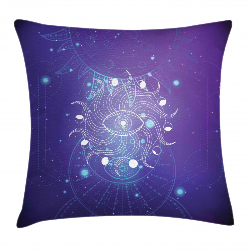 Mystic Eye and Ornaments Art Pillow Cover