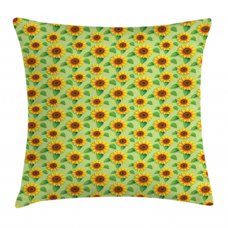 Summer Sunflowers Art Pillow Cover