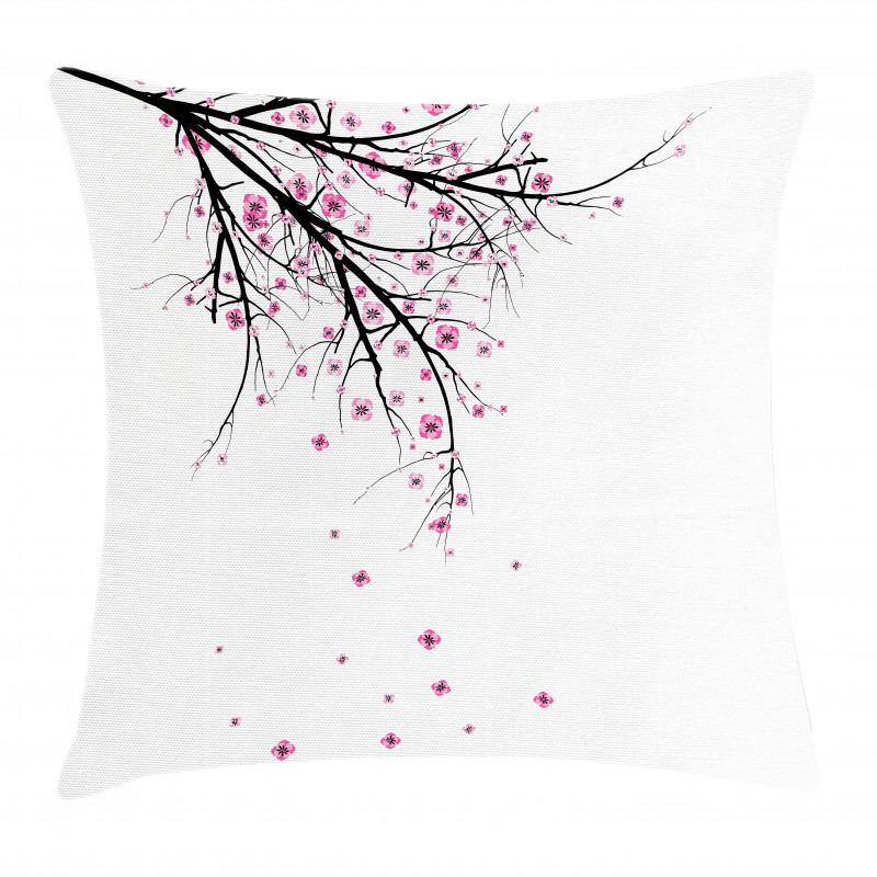 Cherry Blossom Flower Pillow Cover