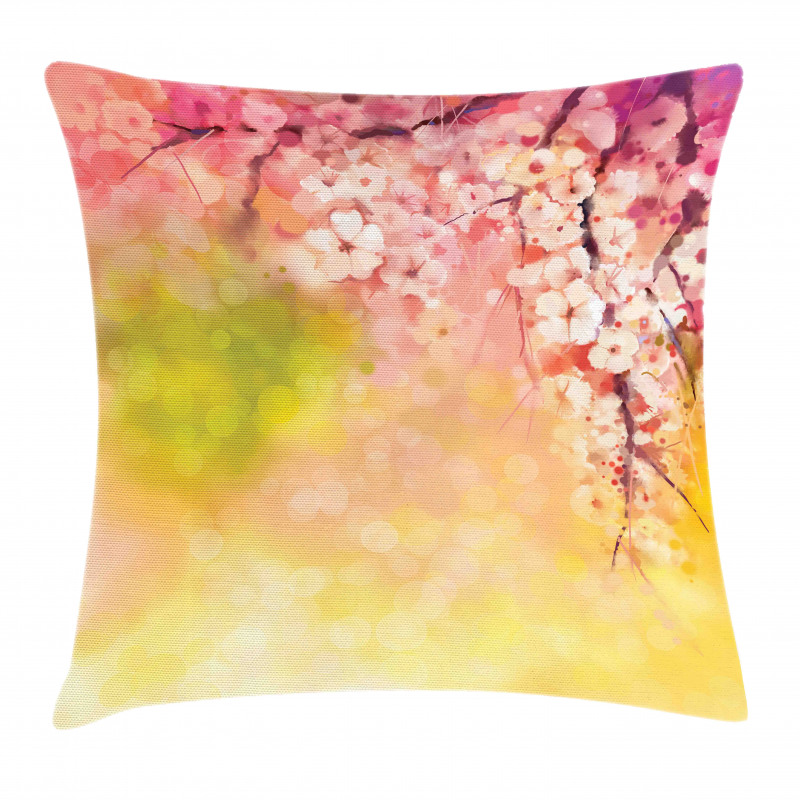Sakura Floral Beauty Pillow Cover
