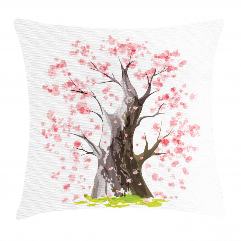 Blooming Sakura Pillow Cover