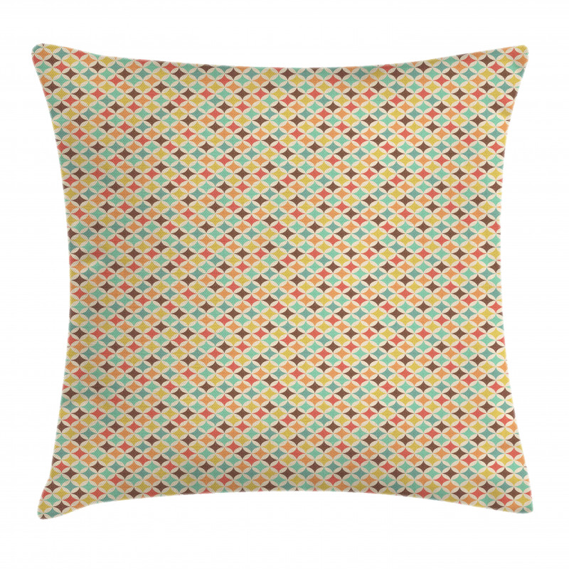 Retro Look Art Pillow Cover