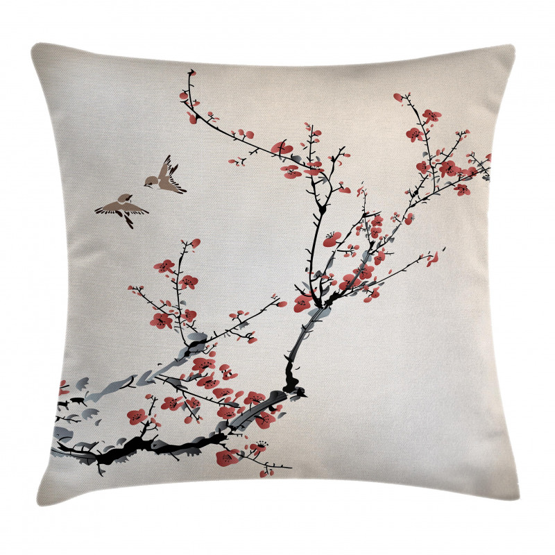 Style Art Birds Pillow Cover