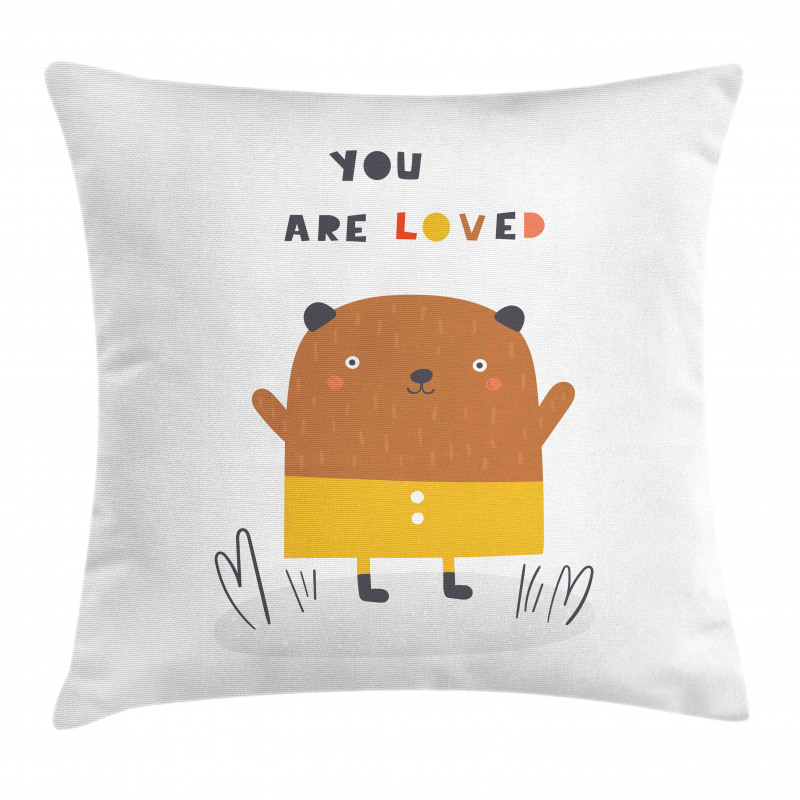 You are Loved and Doodle Bear Pillow Cover