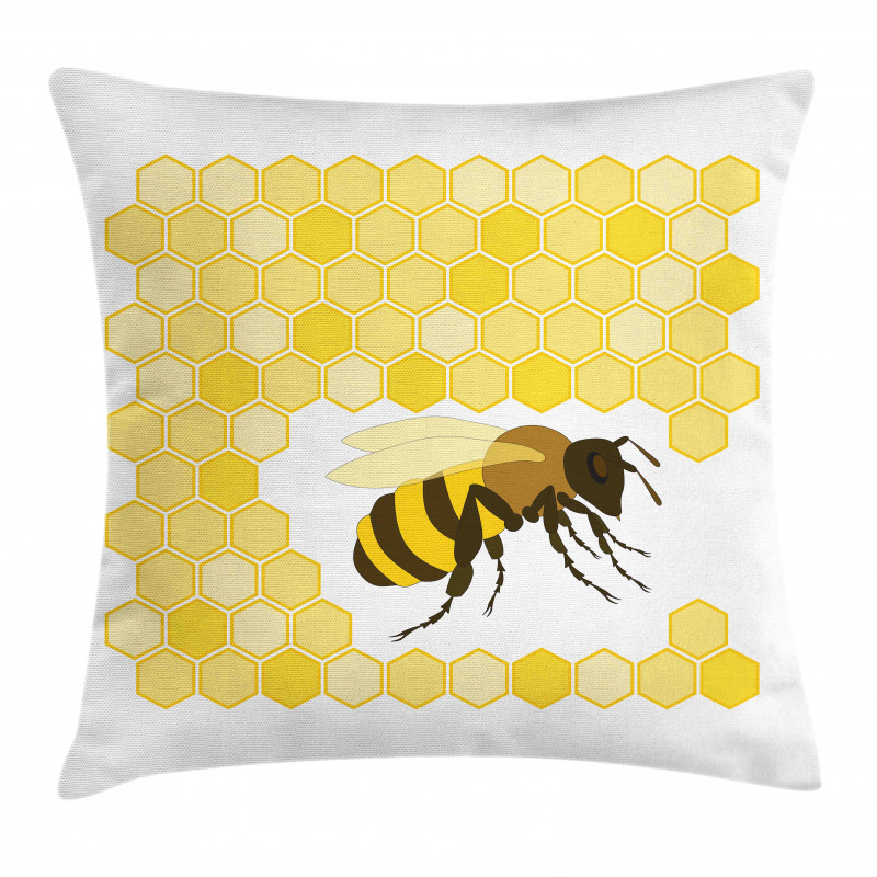 Single Bugnd Hexagons Pillow Cover