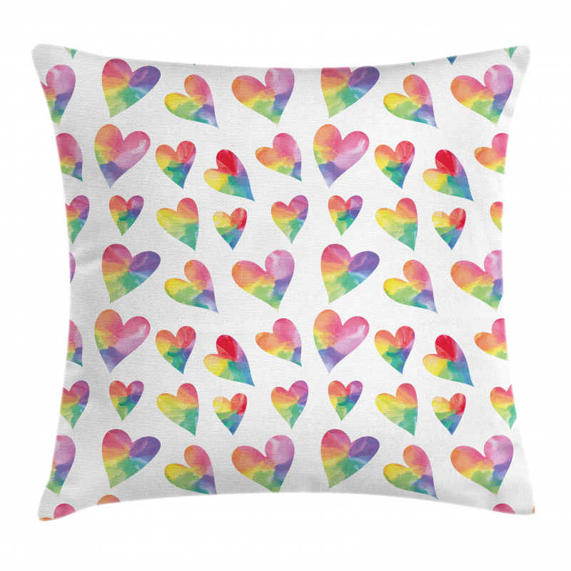 Rhythmic Ombre Rainbow Art Pillow Cover