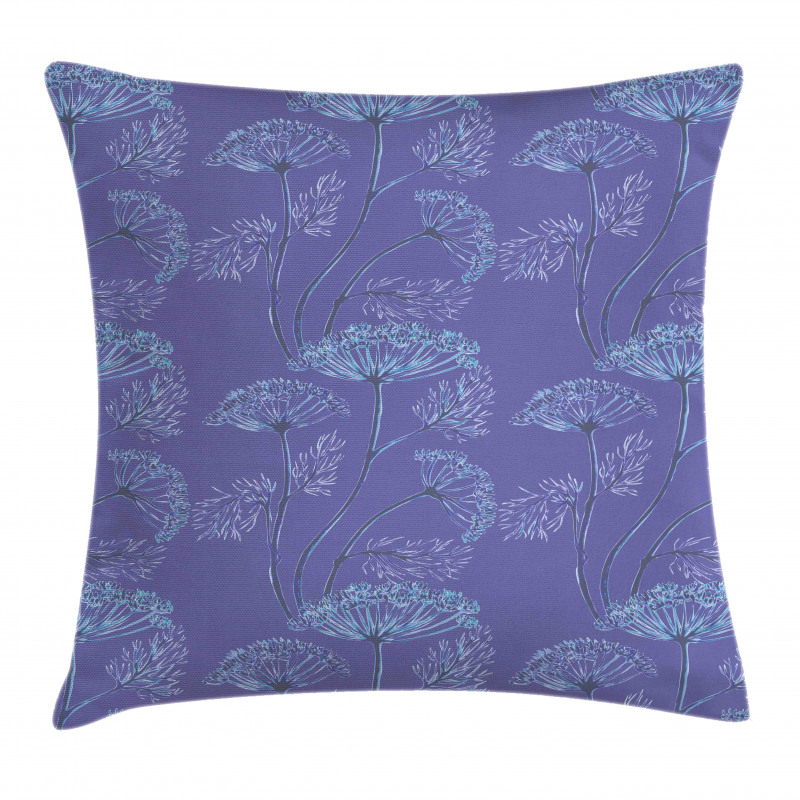 Flowers Sprigs Fennel Art Pillow Cover