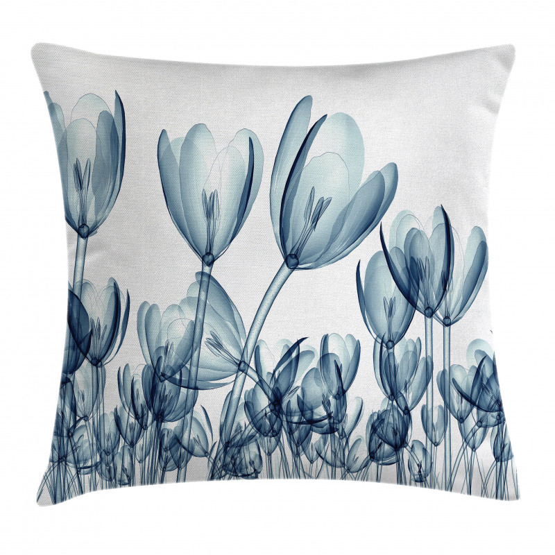 Flower X-Ray Picture Pillow Cover