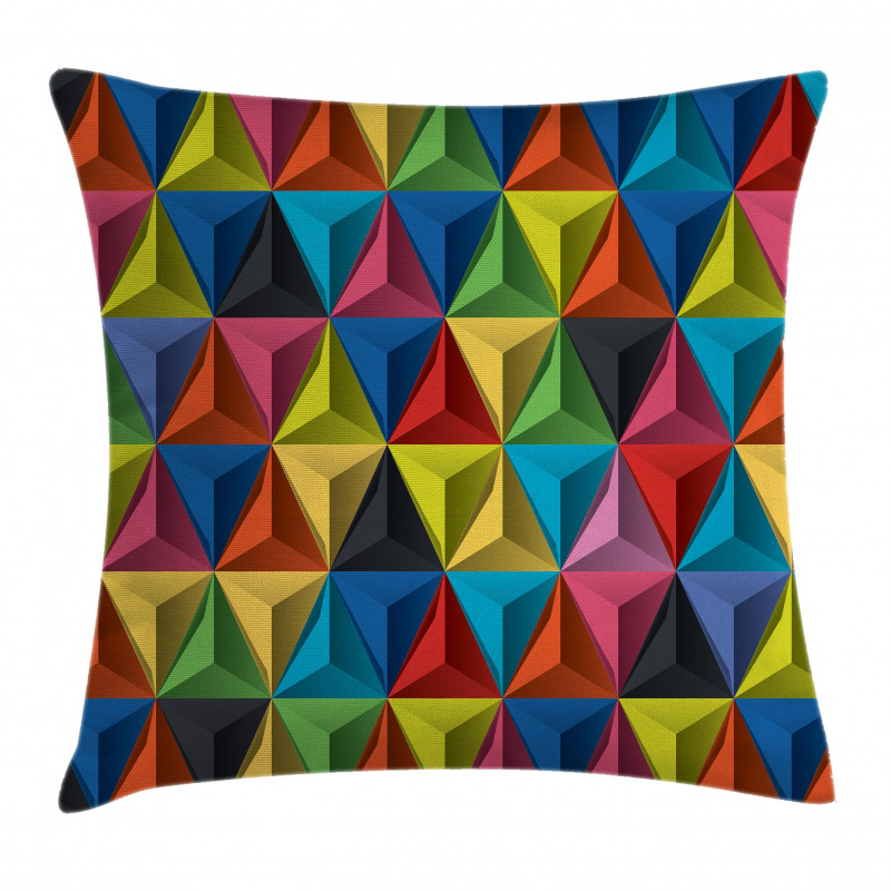 Pyramid Forms Modern Pillow Cover