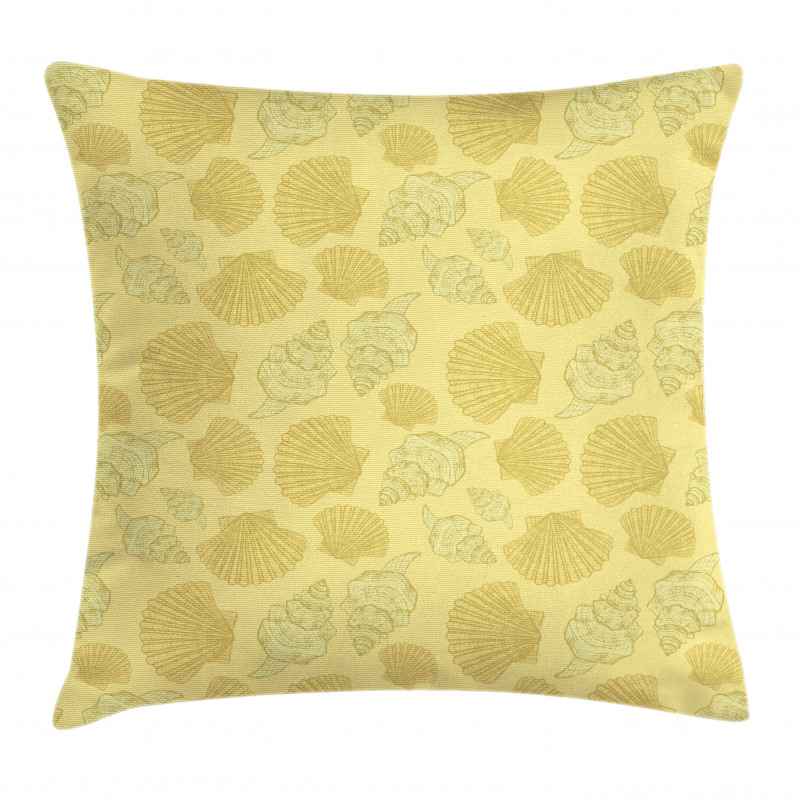 Underwater Mollusk Art Pillow Cover