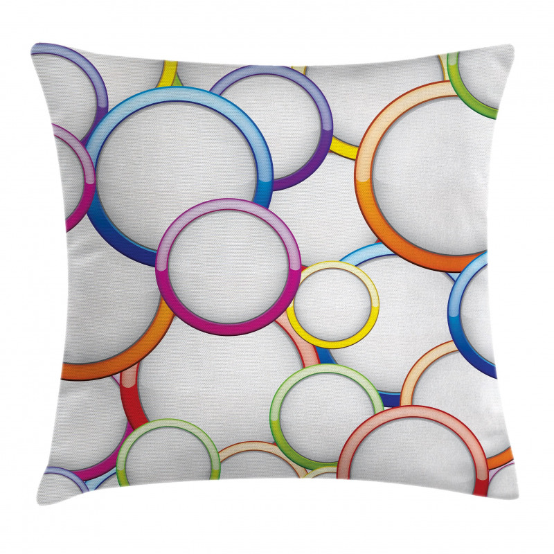 Circles Rounds Pattern Pillow Cover
