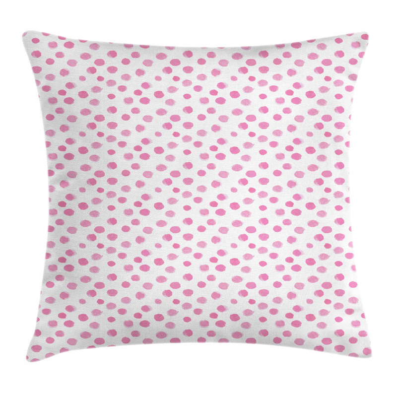 Brushstroke Soft Polka Dots Pillow Cover