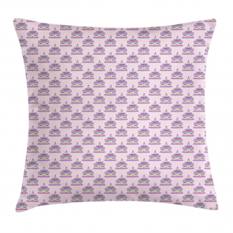 Funny Unicorn Cake Pillow Cover