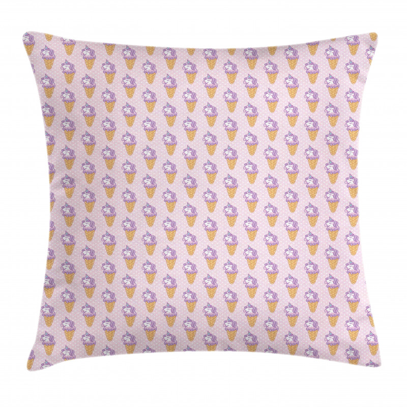 Unicorn Ice Cream Pillow Cover