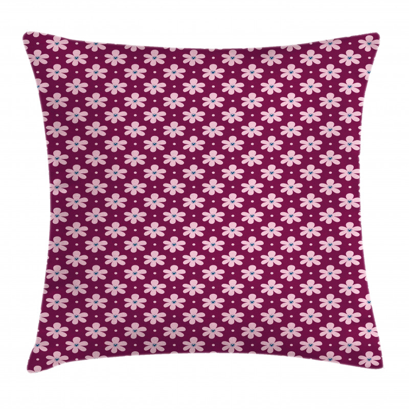 Petals with Hearts Pillow Cover