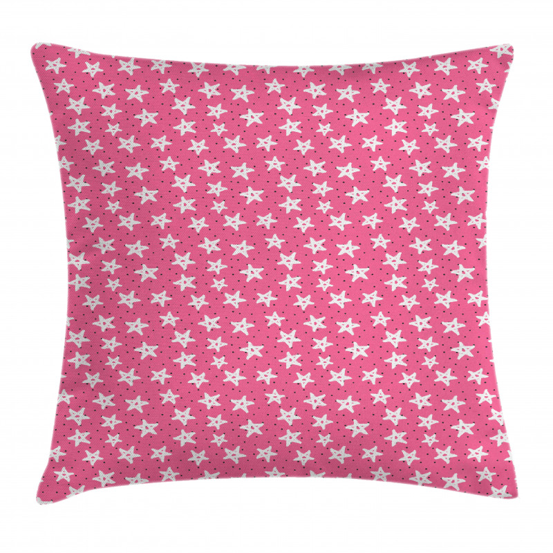 Grunge Stars Spots Pillow Cover