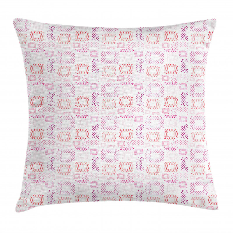 Dots Squares Art Pillow Cover