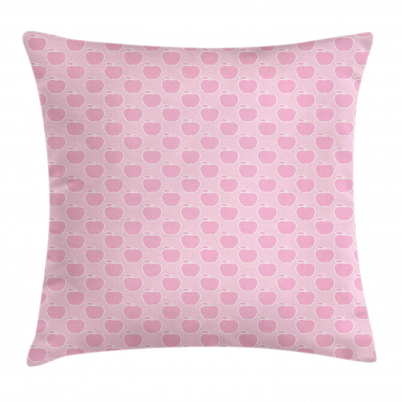 Monochrome Fruit Drawings Pillow Cover