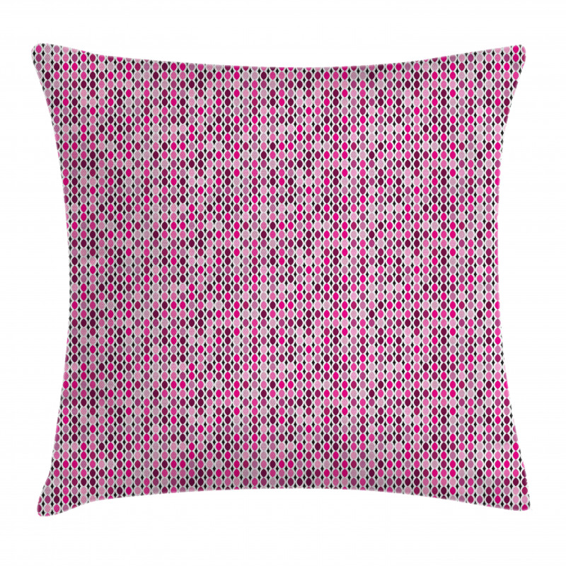 Oval Connected Pattern Pillow Cover