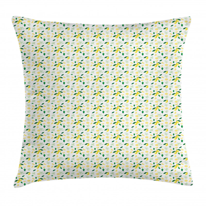 Summer Juicy Slices Branch Pillow Cover