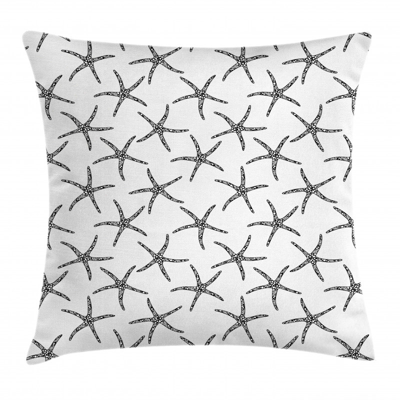 Marine Design of Starfish Pillow Cover