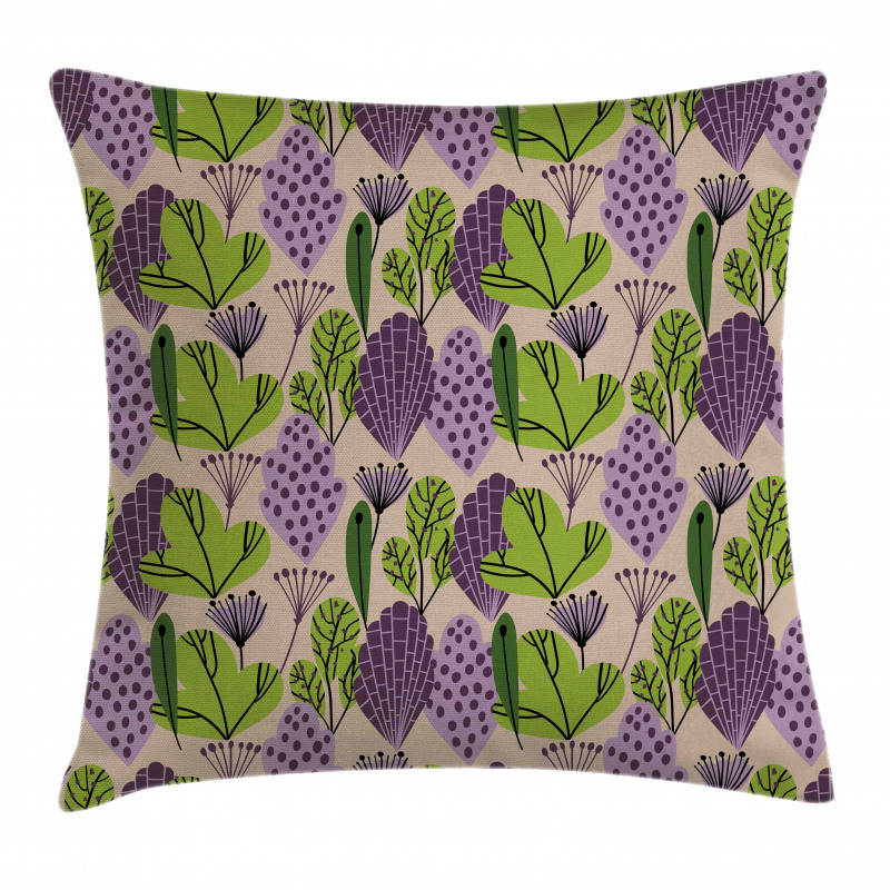 Abstract Leaves Garden Pillow Cover