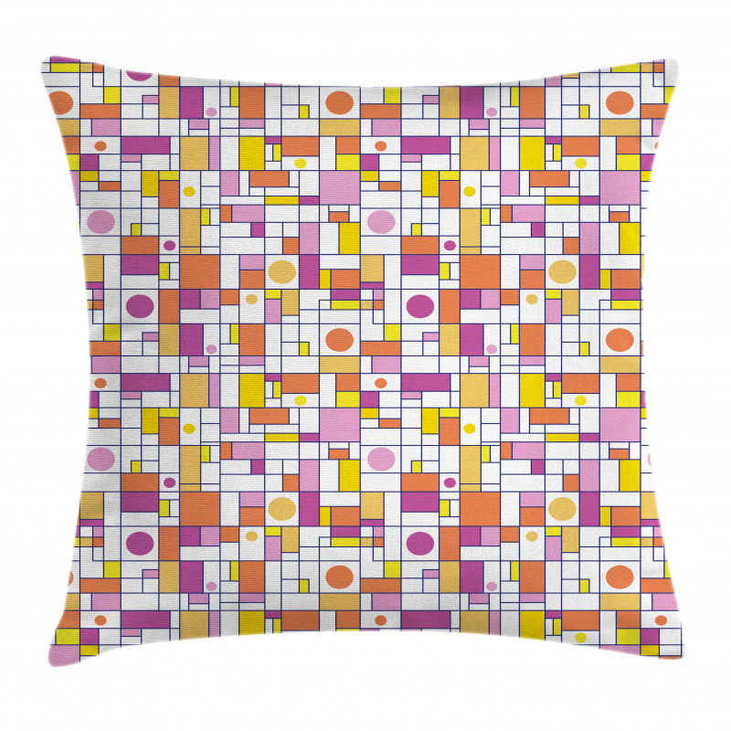 Rectangles and Rounds Pillow Cover