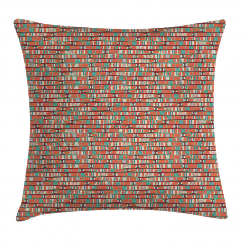 Contemporary Shapes Bars Pillow Cover