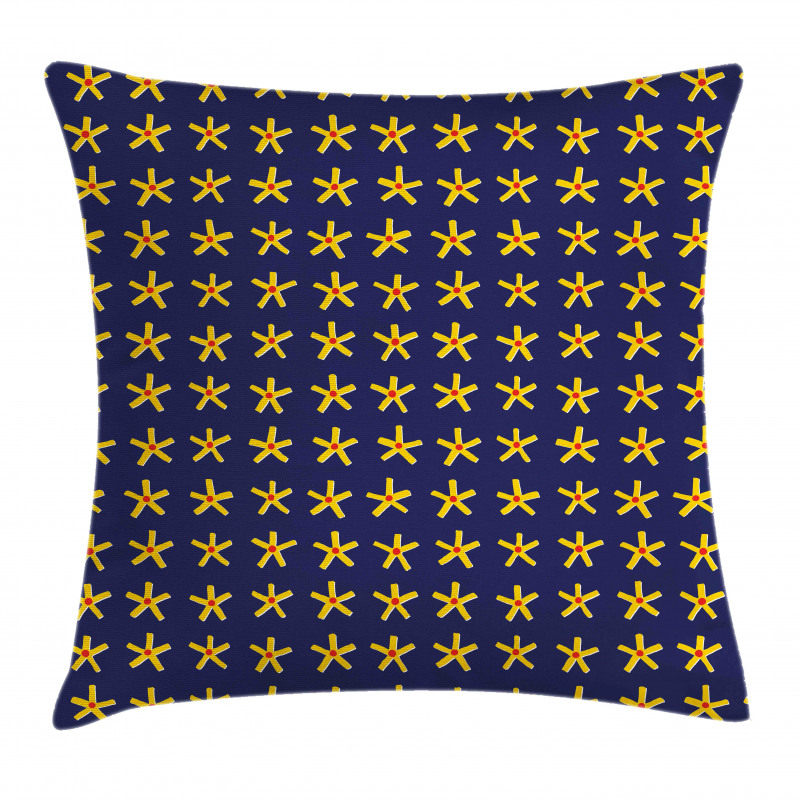 Primitive Style Stars Art Pillow Cover