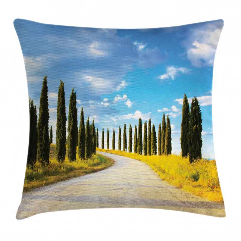 Mediterranean Trees Pillow Cover