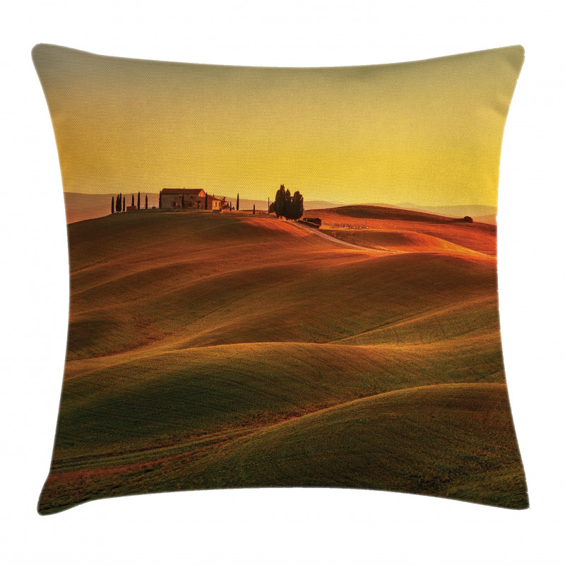 Mediterranean Old House Pillow Cover