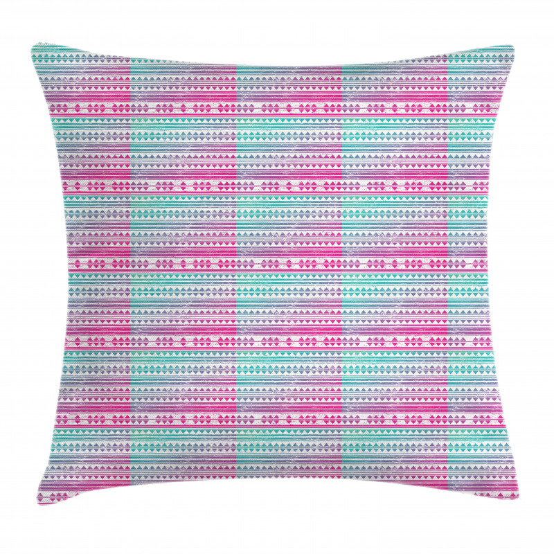 Ombre Grunge Triangle Pillow Cover